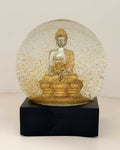 Tranquil Buddha Snow Globe – Glass Desktop Meditation Decor - Snow globes