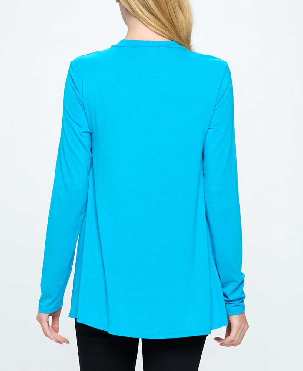 Tranquility Tunic Top with Peace, Shanti Inspirational Design - Shirts & Tops S