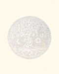 Tree of Life Selenite Charging Plate – Engraved Crystal Cleansing Disc - Decor