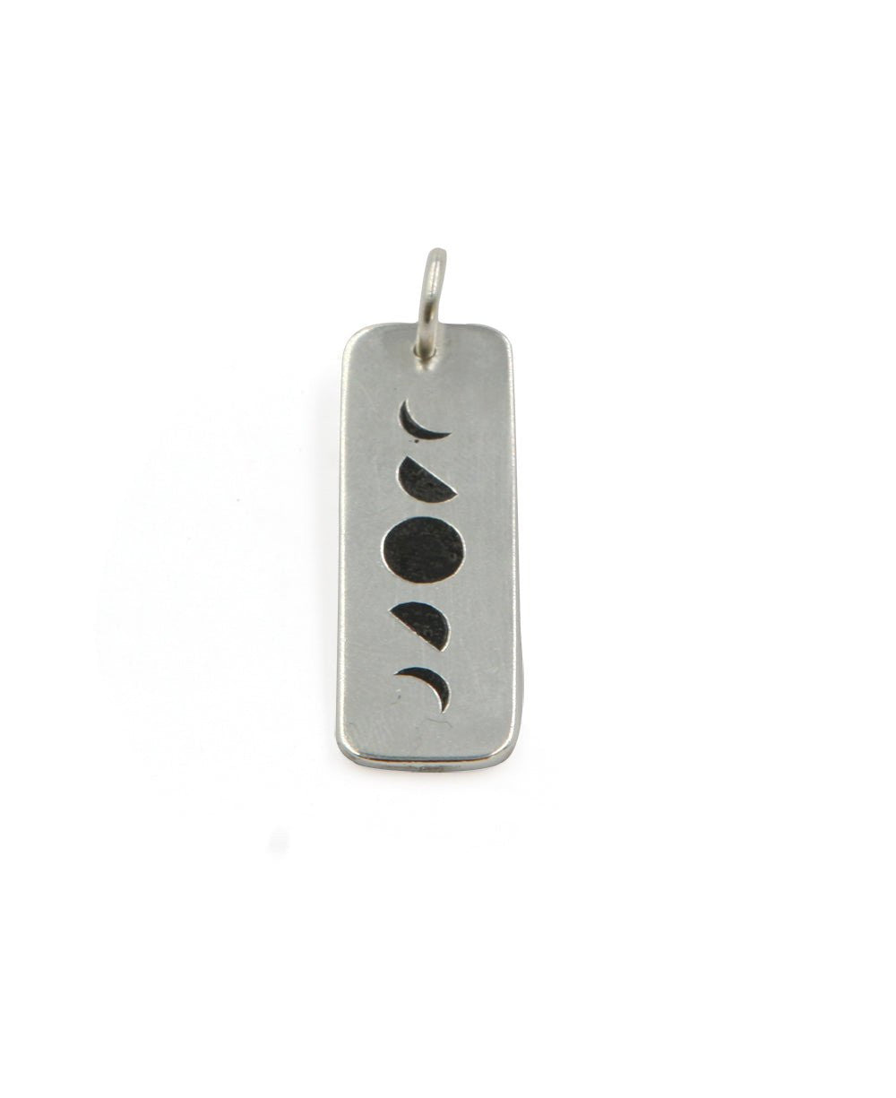 Trust the Journey Buddha Groove Sterling Silver Moon Pendant - Charms & Pendants