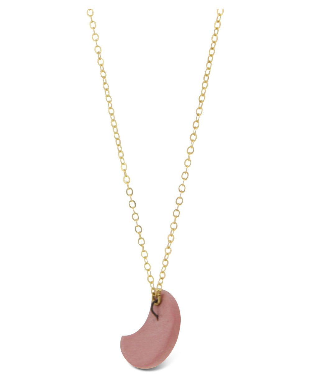 Trust Your Journey Lunar Dainty Porcelain Necklace - Necklaces Rose