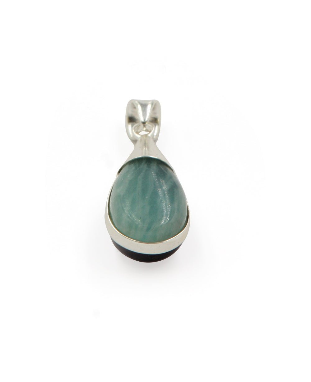 Truth and Tranquility Gemstone Pendant, Amazonite and Amethyst -