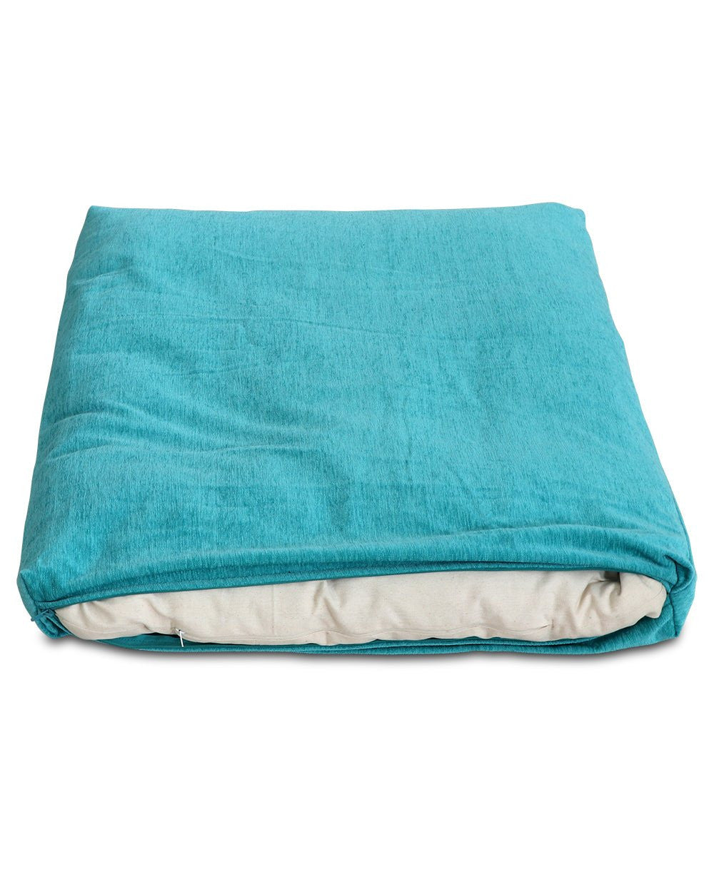 Turquoise Blue Zabuton Meditation Cushion - Massage Cushions
