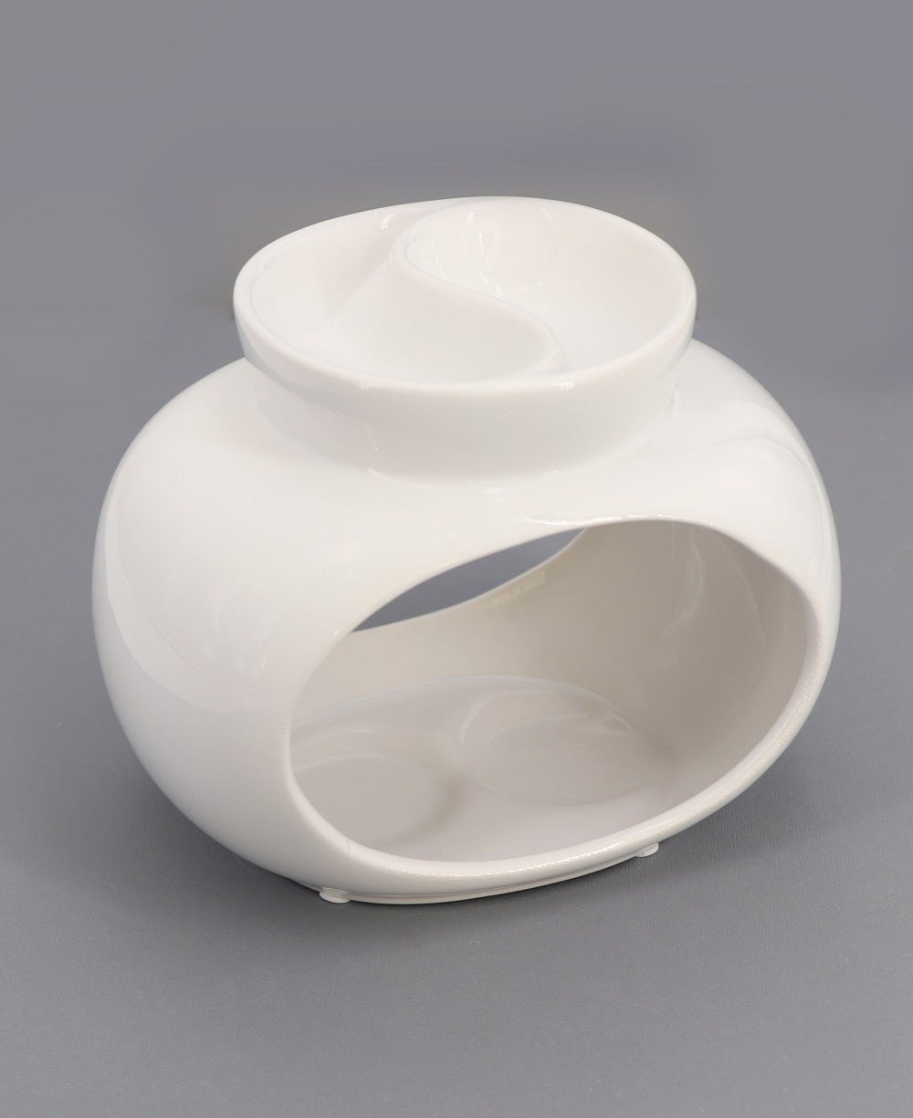 Yin Yang Design Ceramic Oil or Wax Melt Burner - Incense Holders