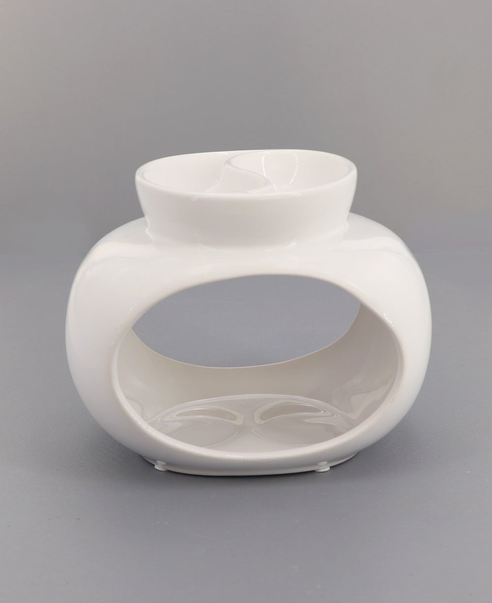 Yin Yang Design Ceramic Oil or Wax Melt Burner - Incense Holders