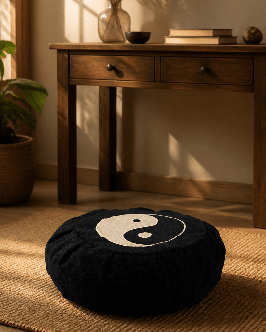 Yin Yang Meditation Zafu Cushion - Massage Cushions