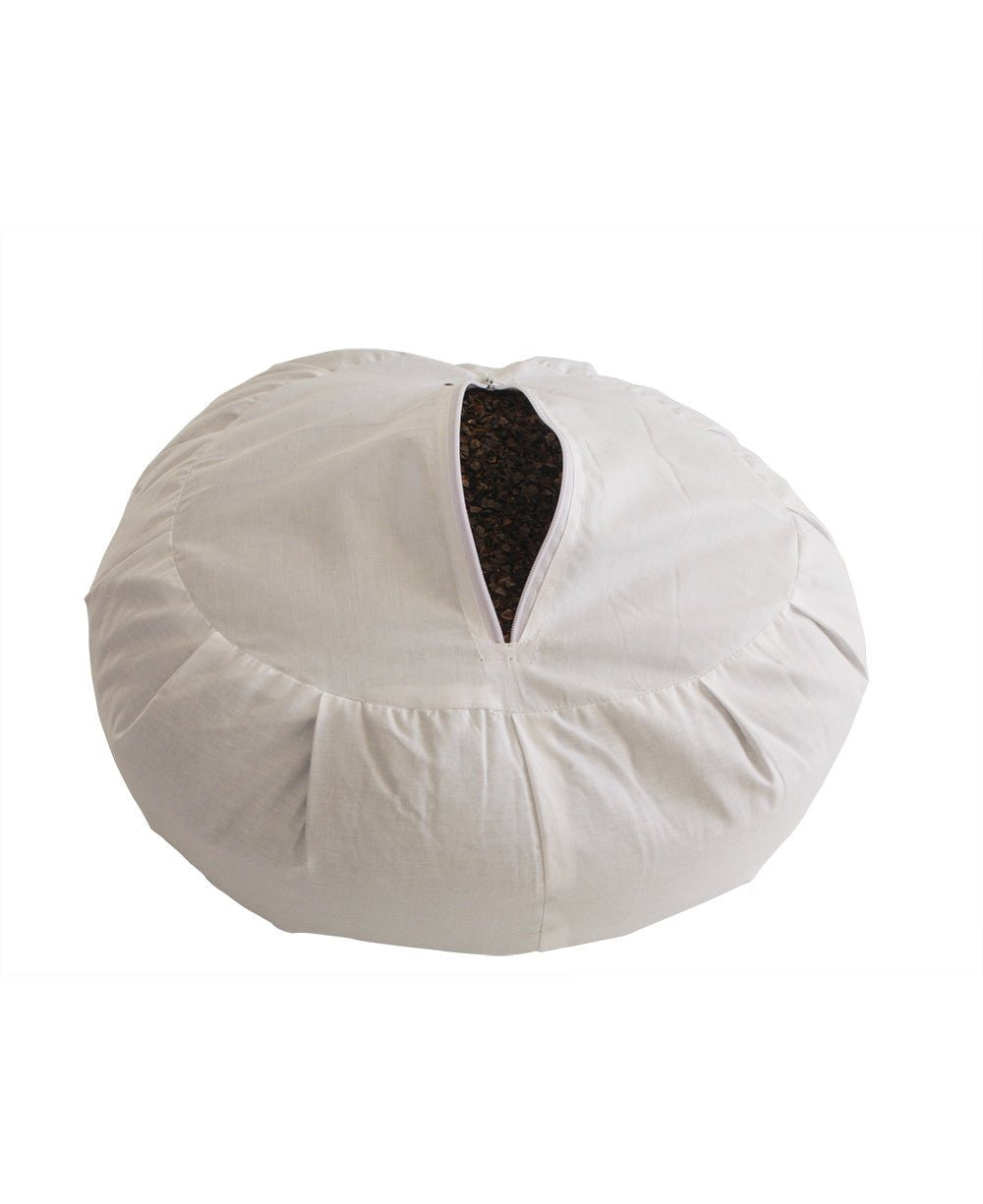 Zafu Cushion in Green and Sienna Brown - Massage Cushions