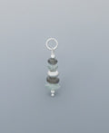 Zen Cairn Pendant, Labradorite and Aquamarine -