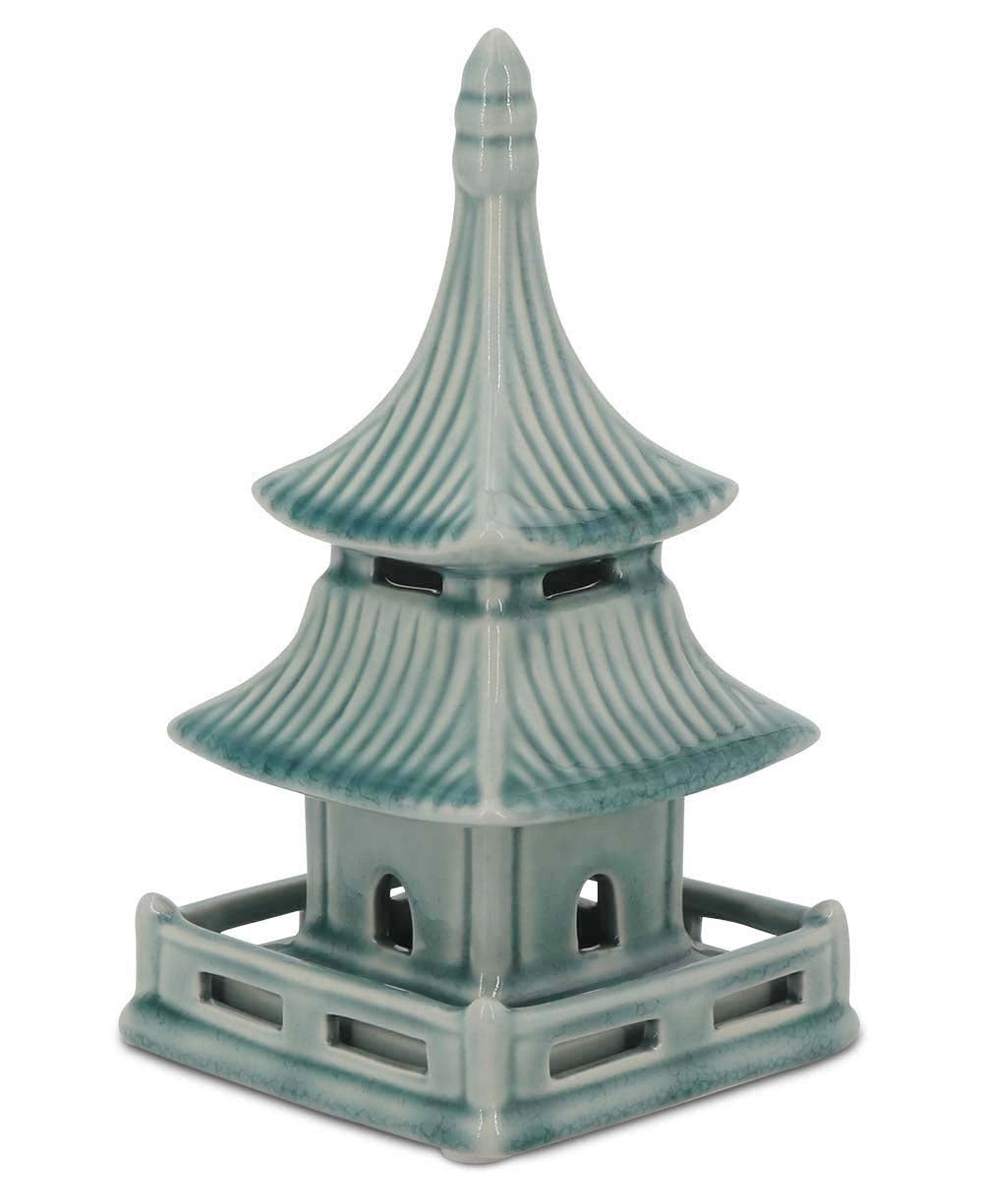 Zen-Inspired Porcelain Pagoda Sculptures, Sold Individually - Home Aqua